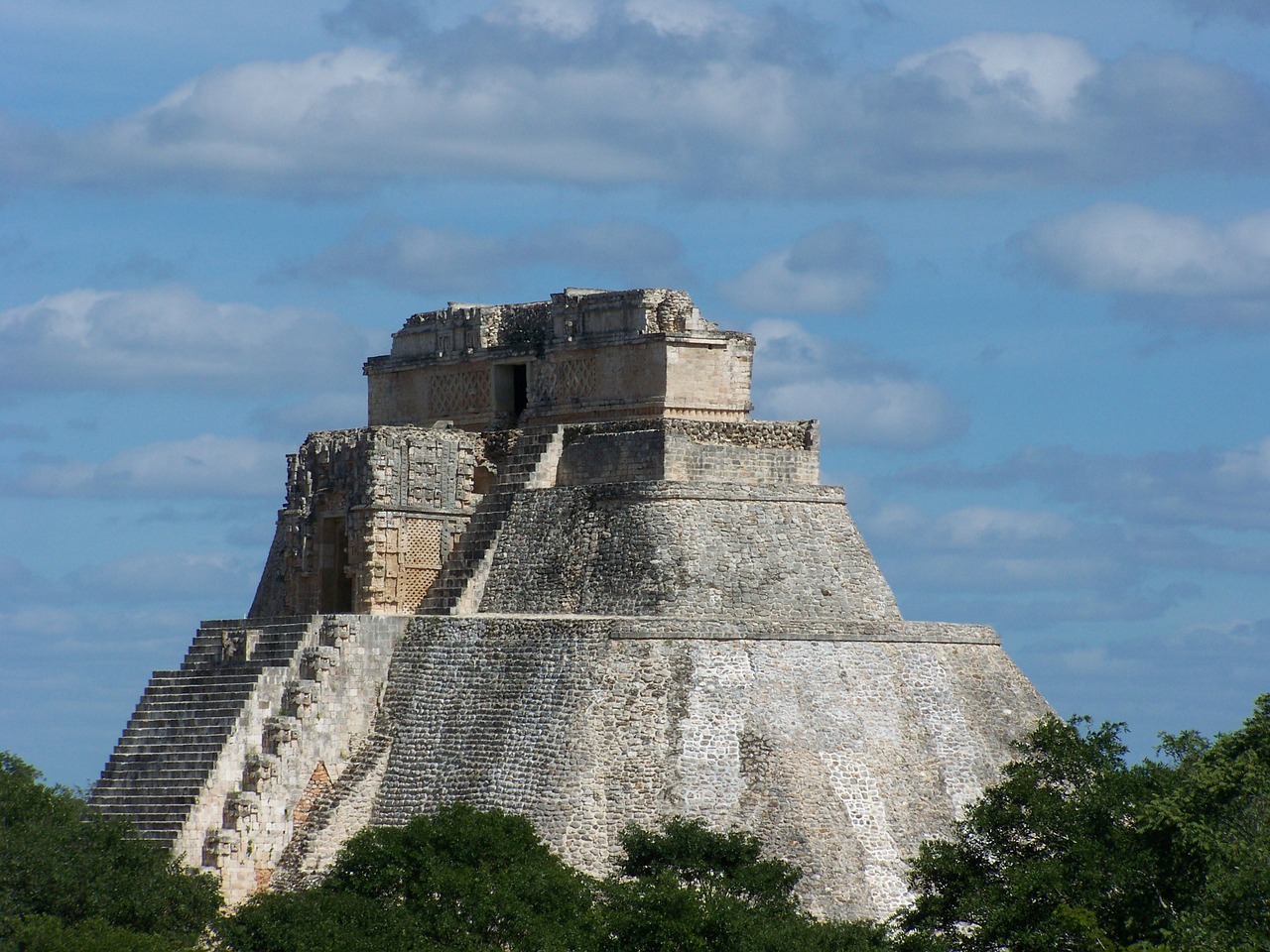 temple maya pyramid free photo