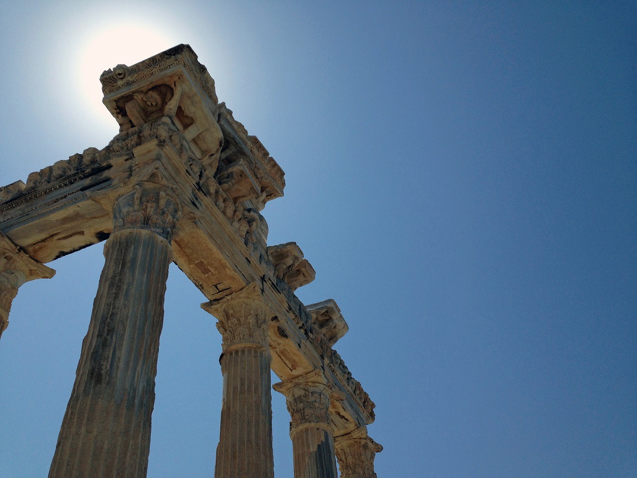temple romans columns free photo