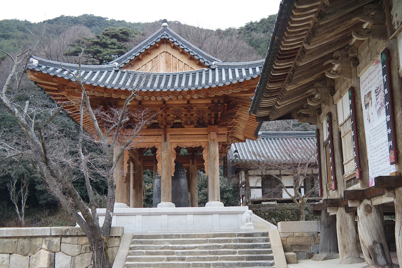 temple hwaeomsa jiri free photo