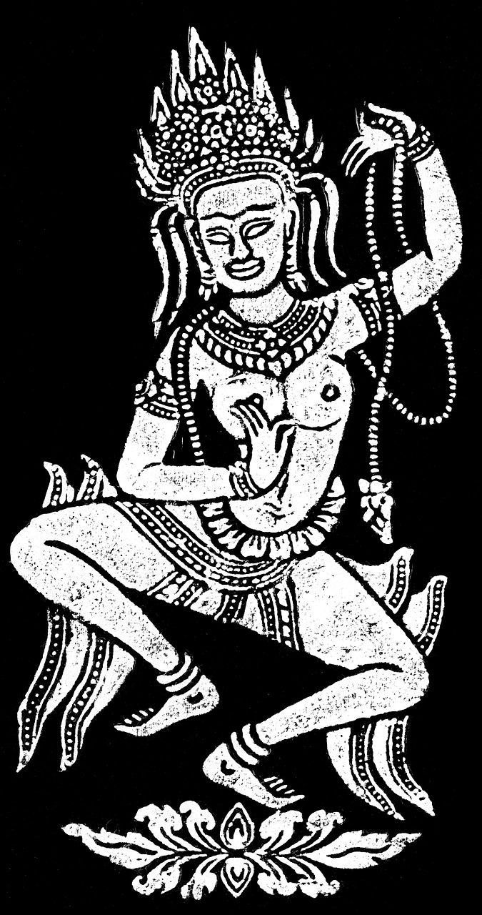 temple dancer deity free photo