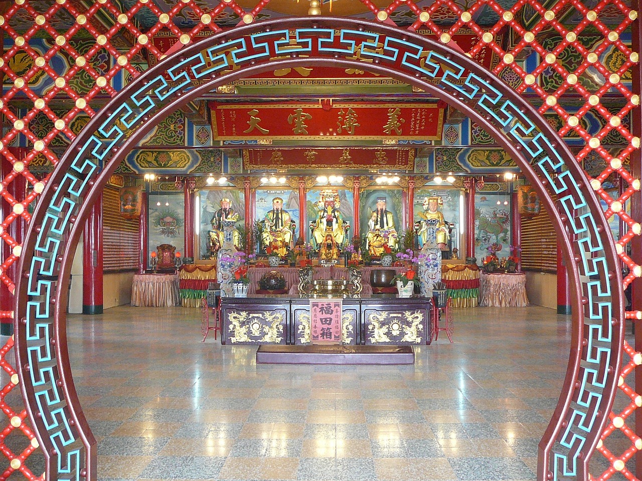 temple taiwan entrance free photo