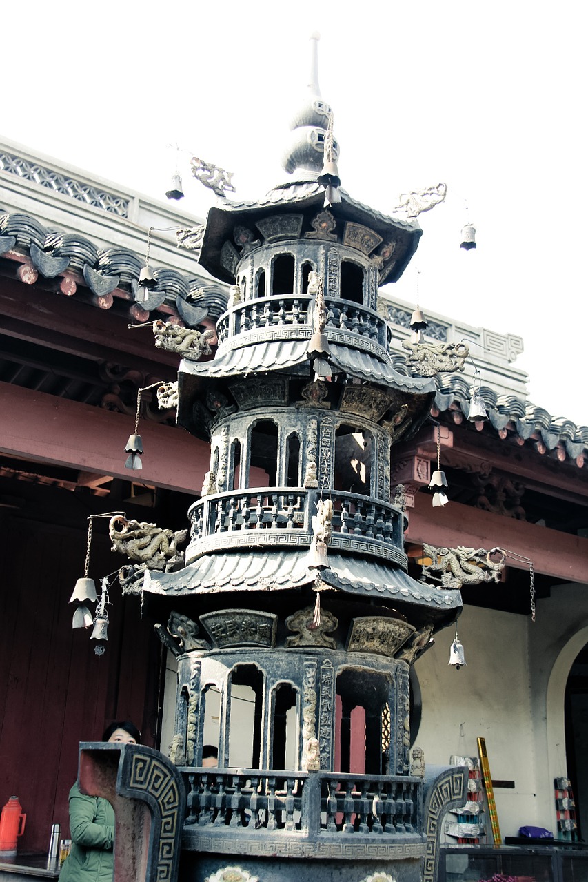 temple tower bell free photo