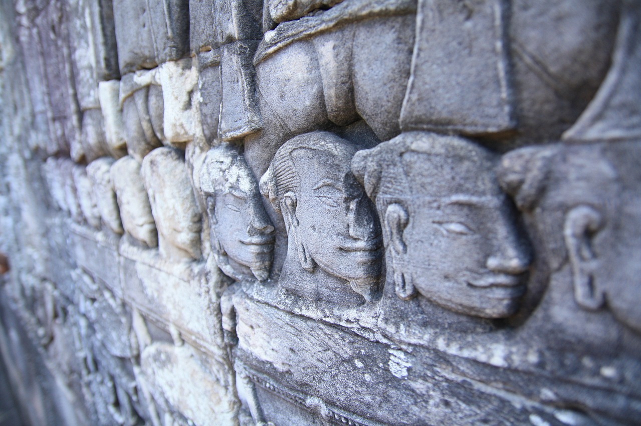 temple mural cambodia free photo