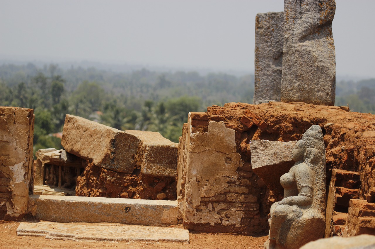 temple ruins ancient free photo