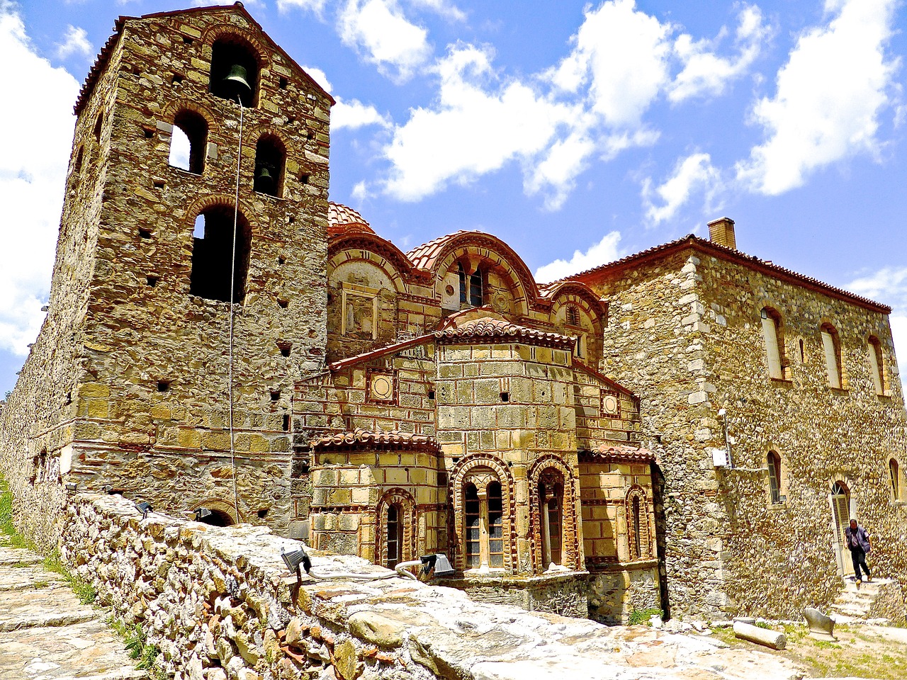 temple mystras landmark free photo