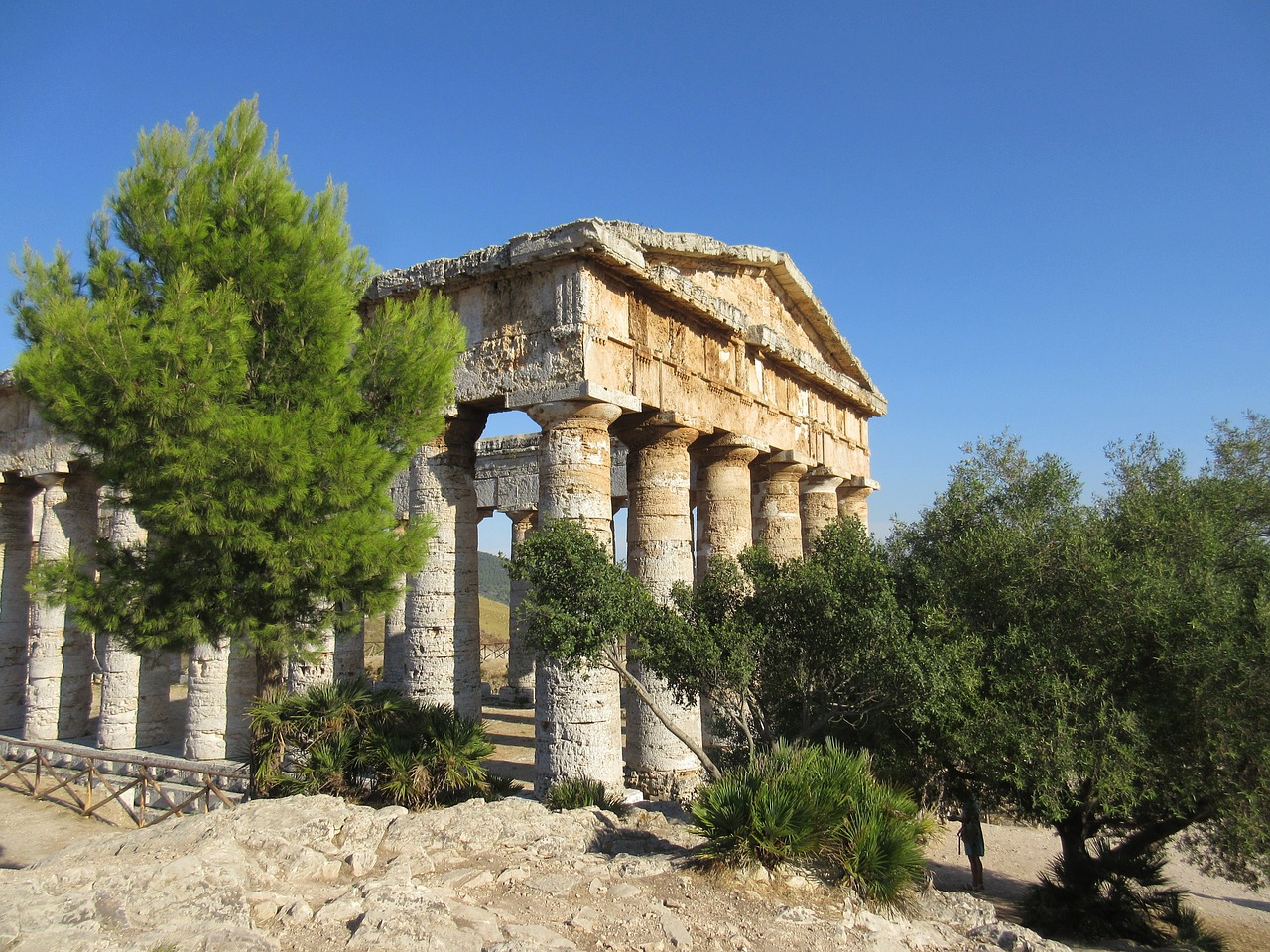 temple antique sicily free photo