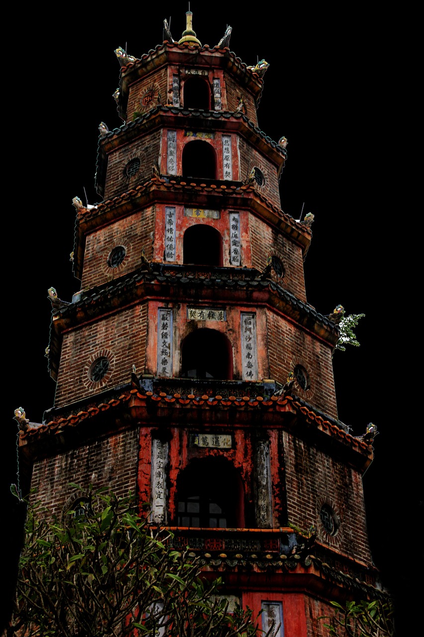 temple high vietnam free photo