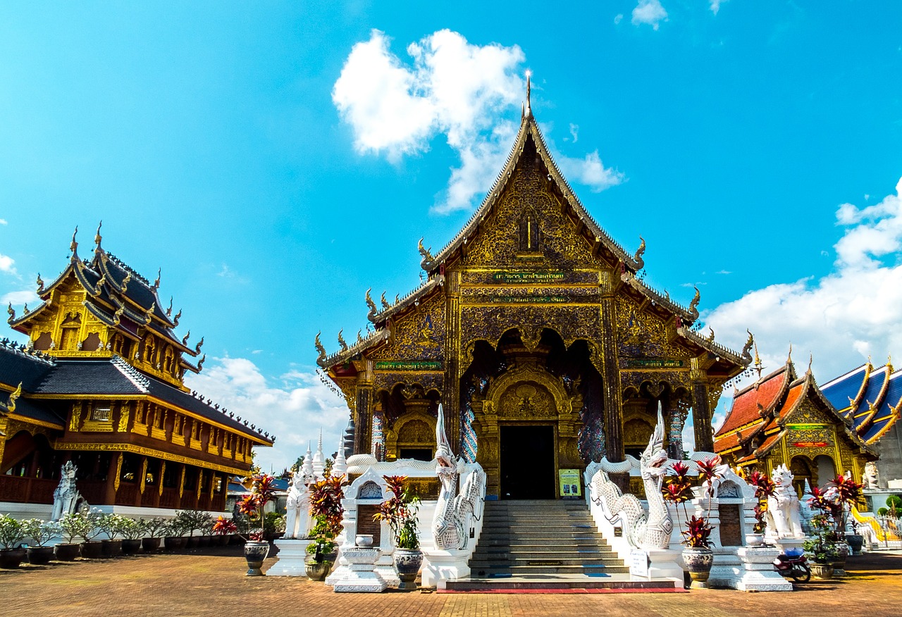 temple complex temple north thailand free photo