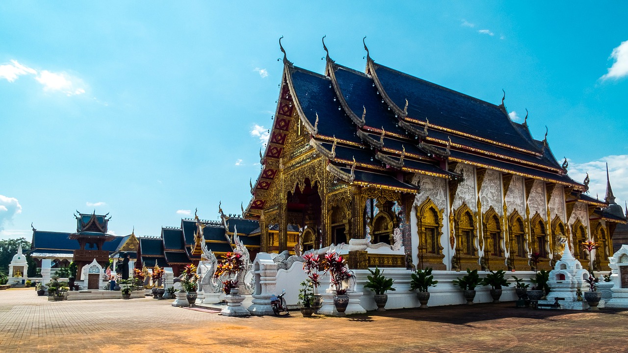 temple complex temple north thailand free photo