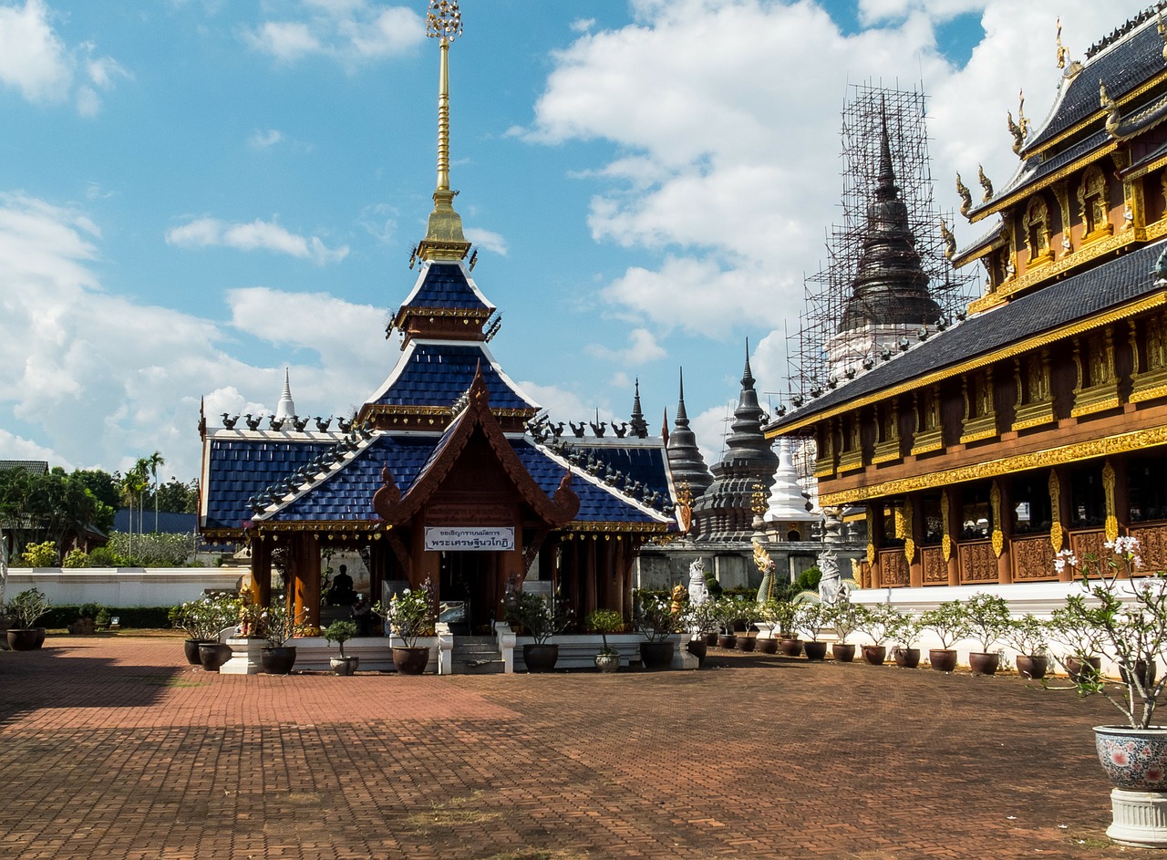 temple complex temple north thailand free photo