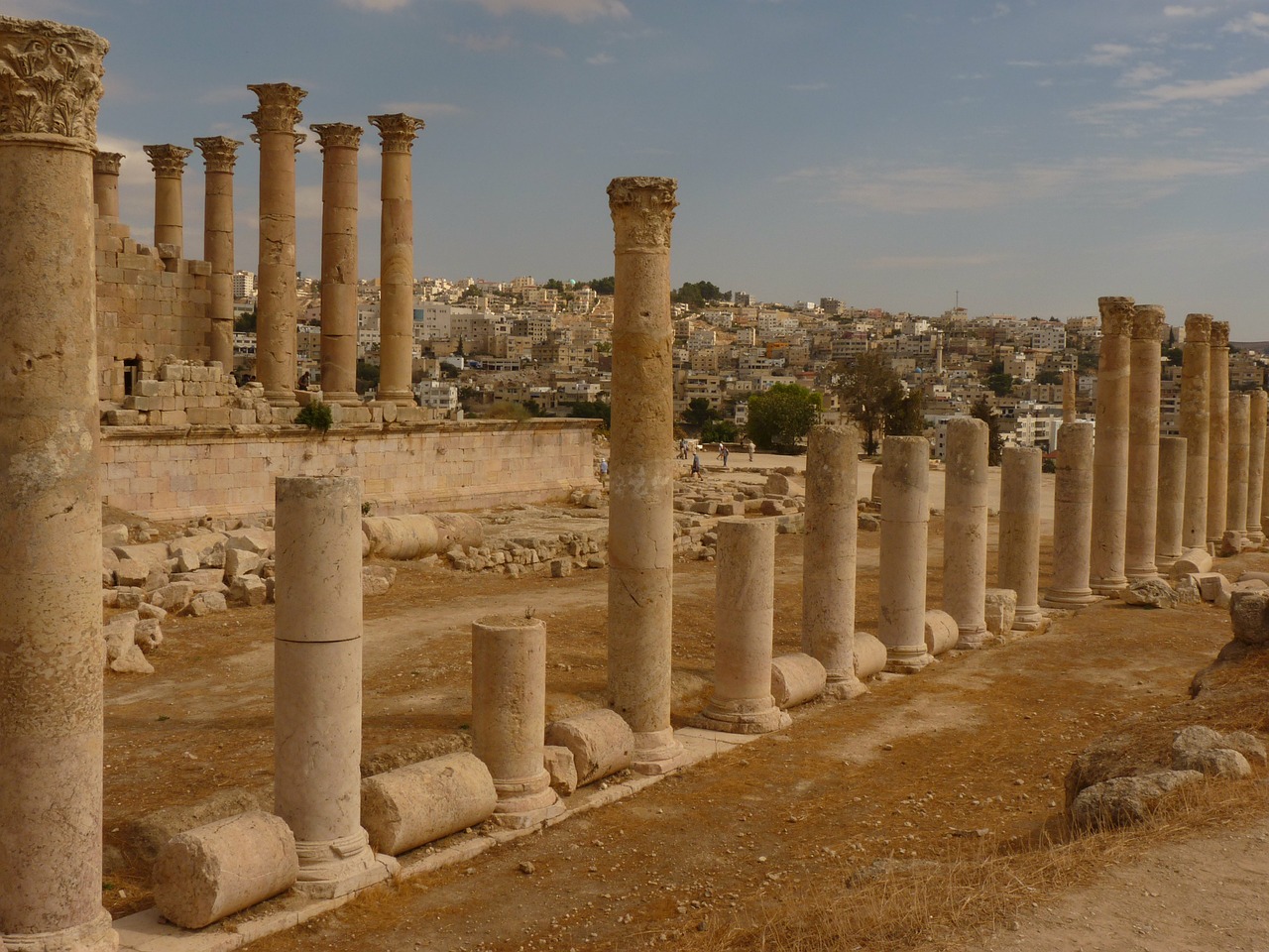 temple of artemis gerasa jerash free photo