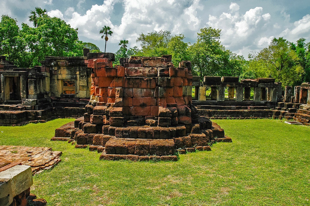 temple ruins khorat thailand free photo