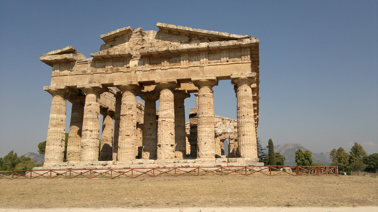 temples greeks paestum free photo