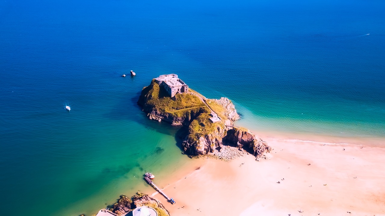 tenby england fortress free photo