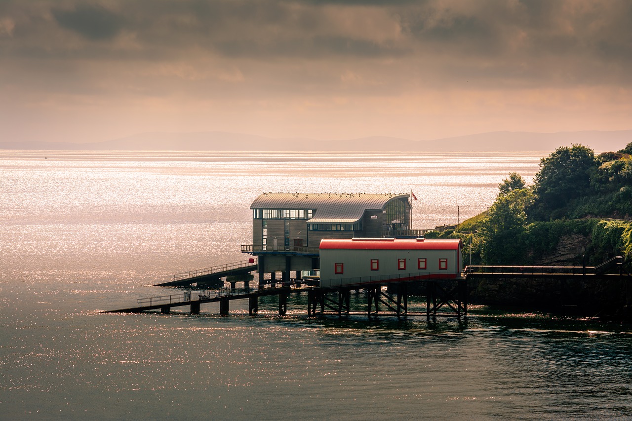 tenby  lifeboat station  seascape free photo