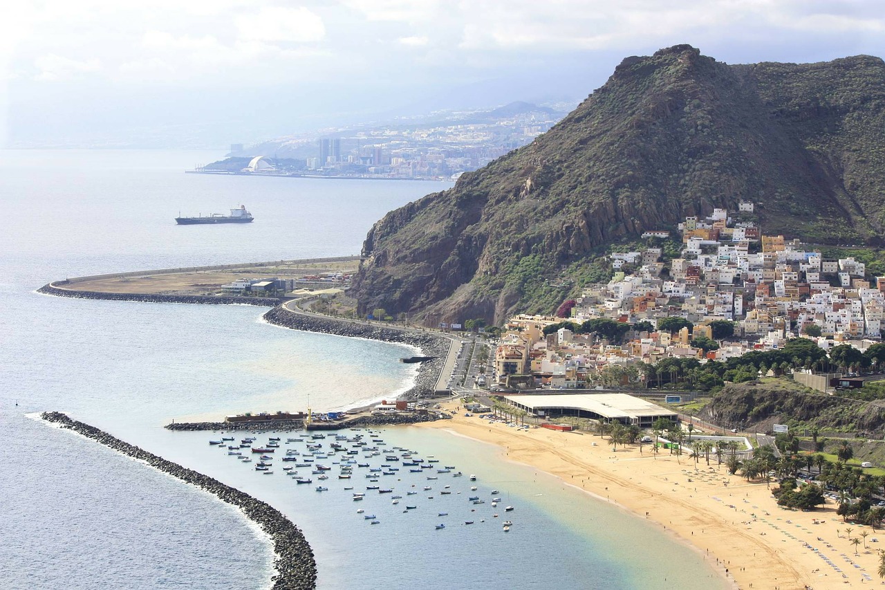 tenerife beach rock free photo