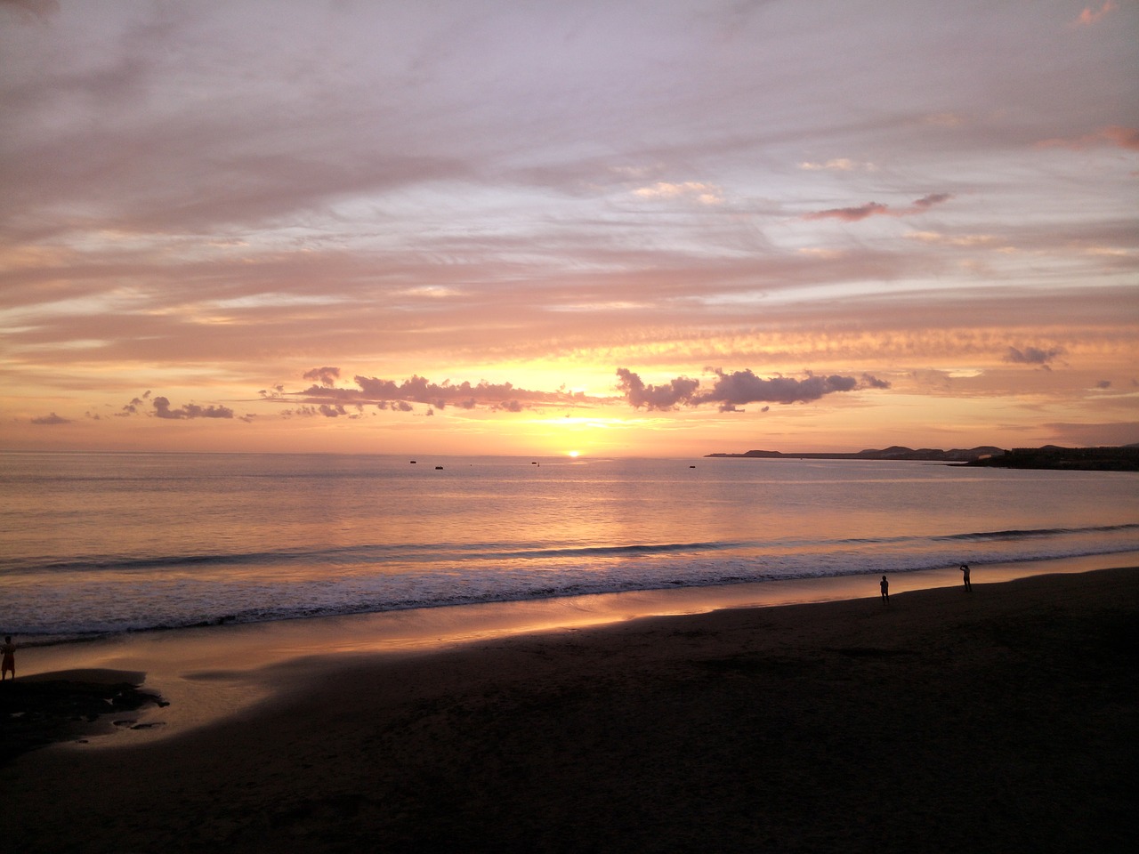 tenerife sunset beach free photo