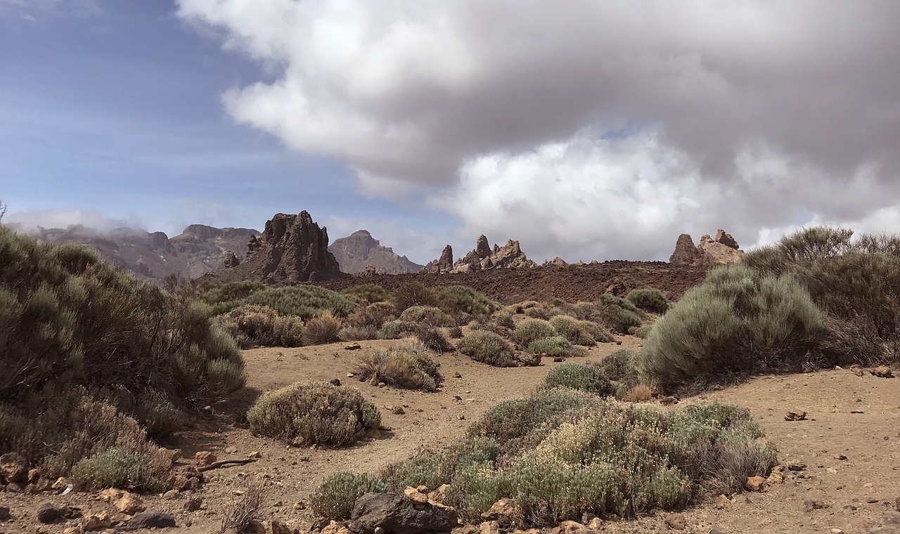 tenerife  volcano  sky free photo