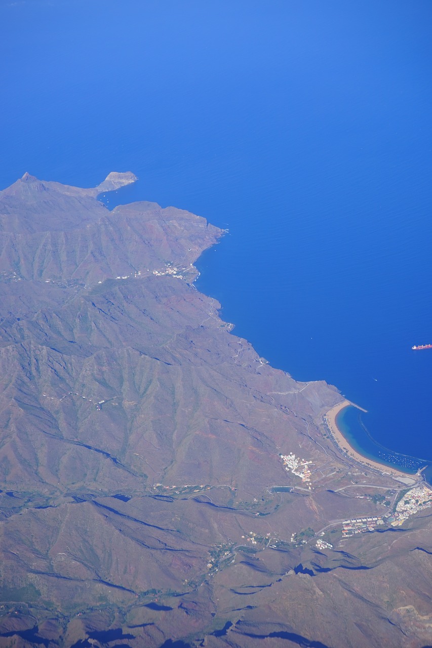 tenerife aerial view island free photo