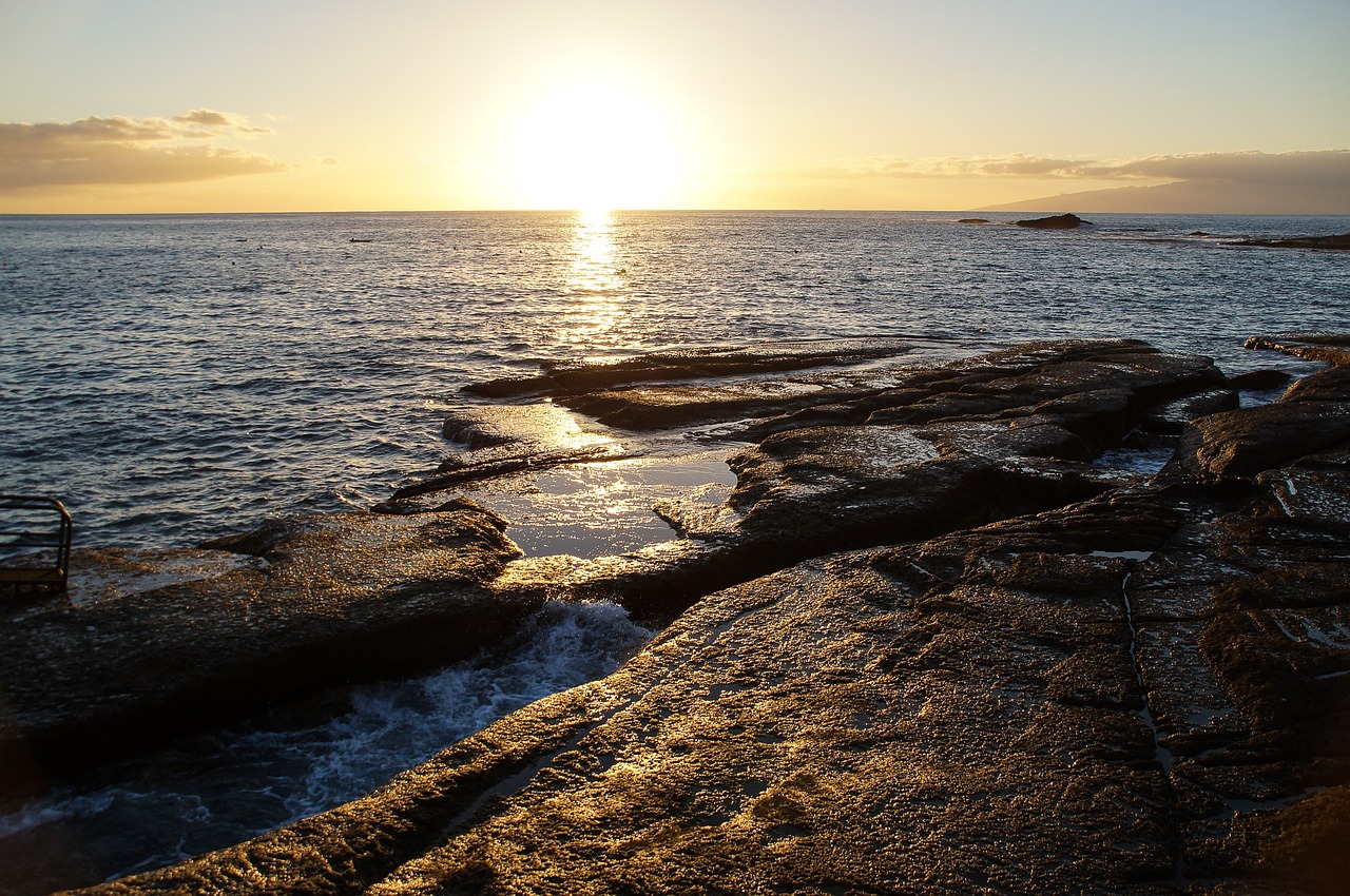 spain tenerife sunset free photo