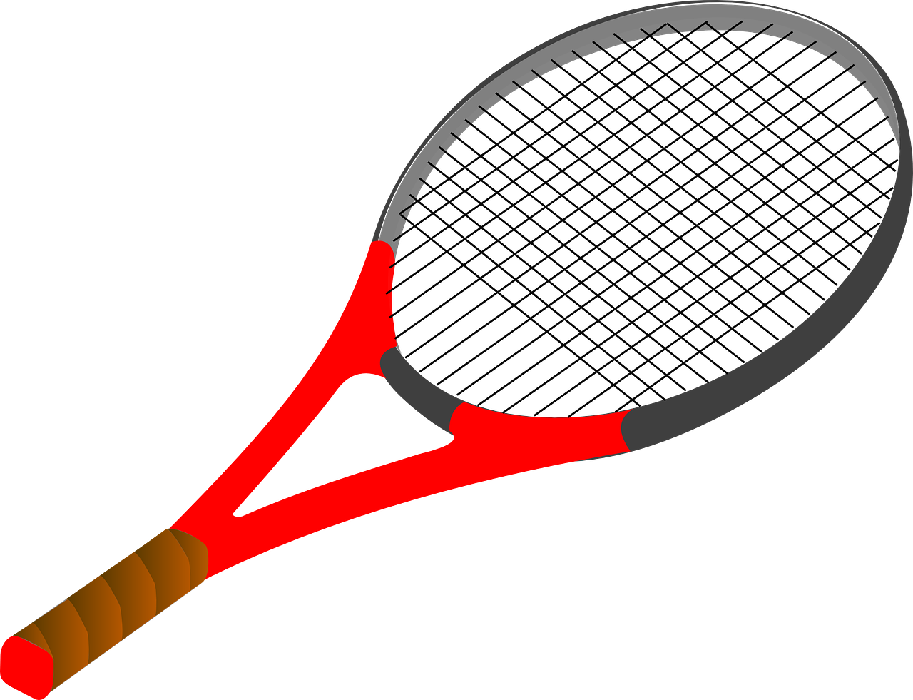 tennis racket drawing free photo