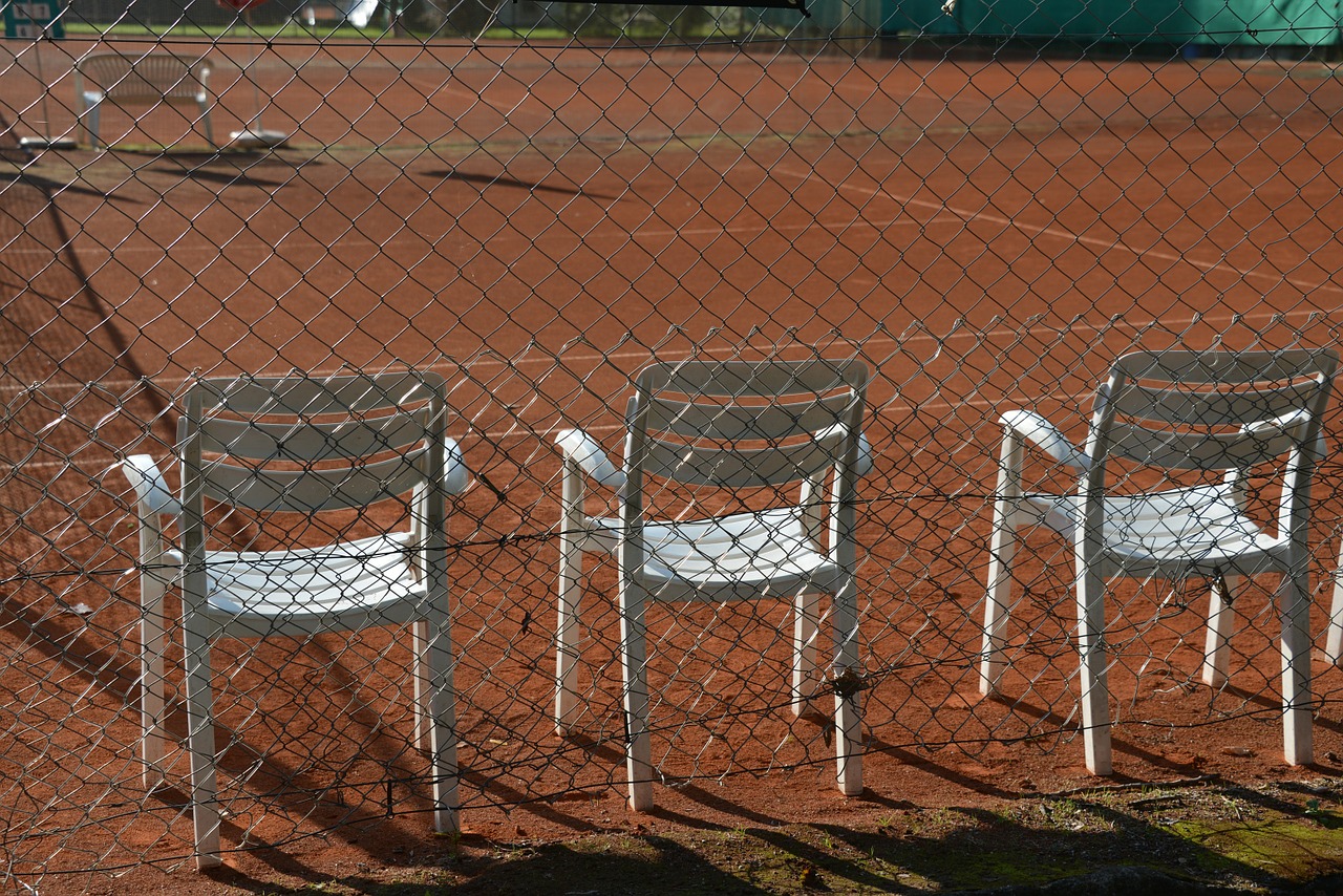 tennis tennis court chairs free photo