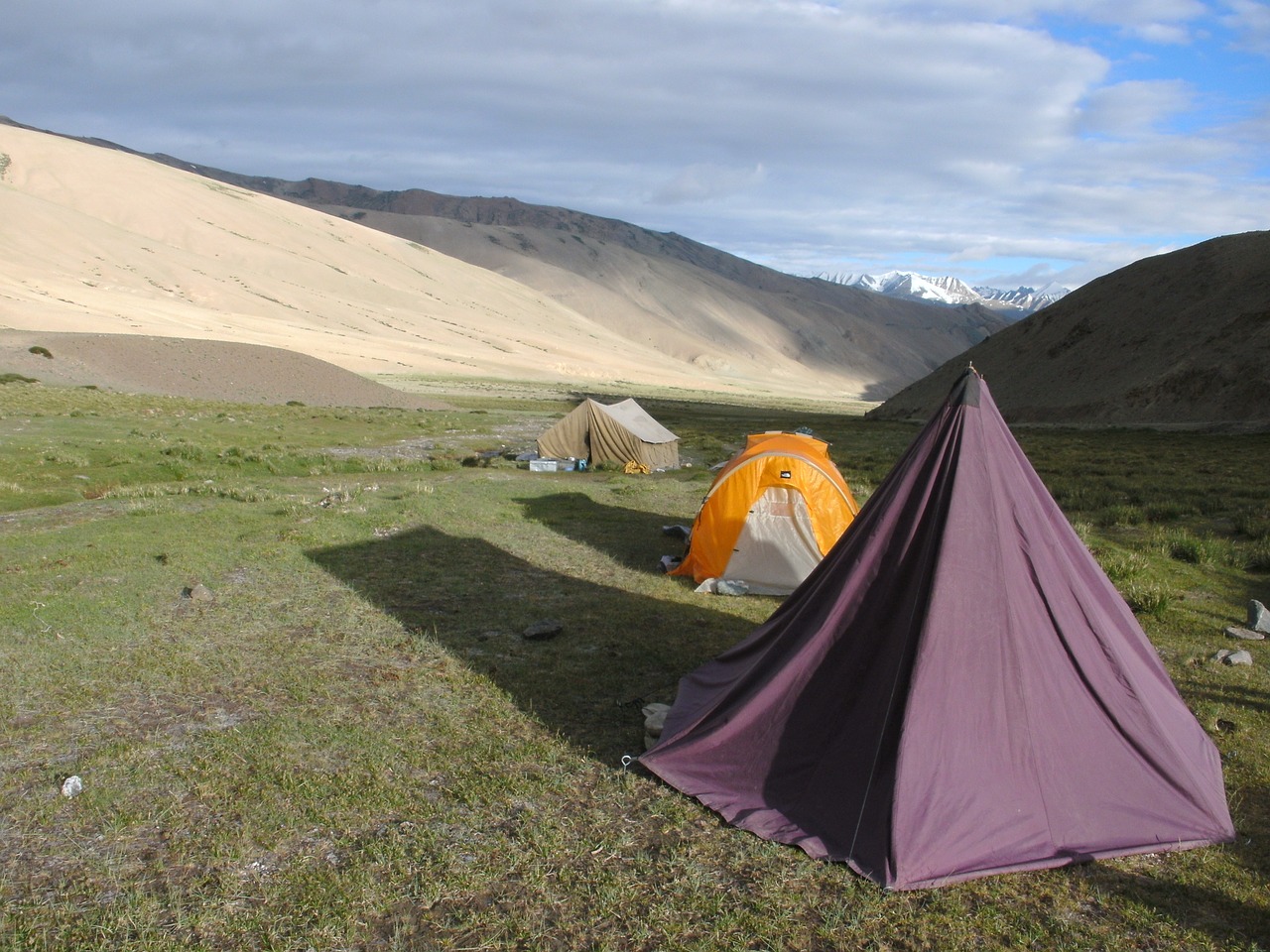tent sleep hiking free photo