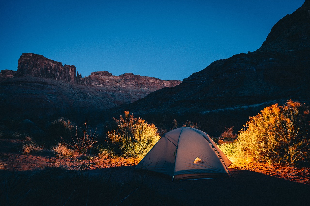 tent camping remote free photo