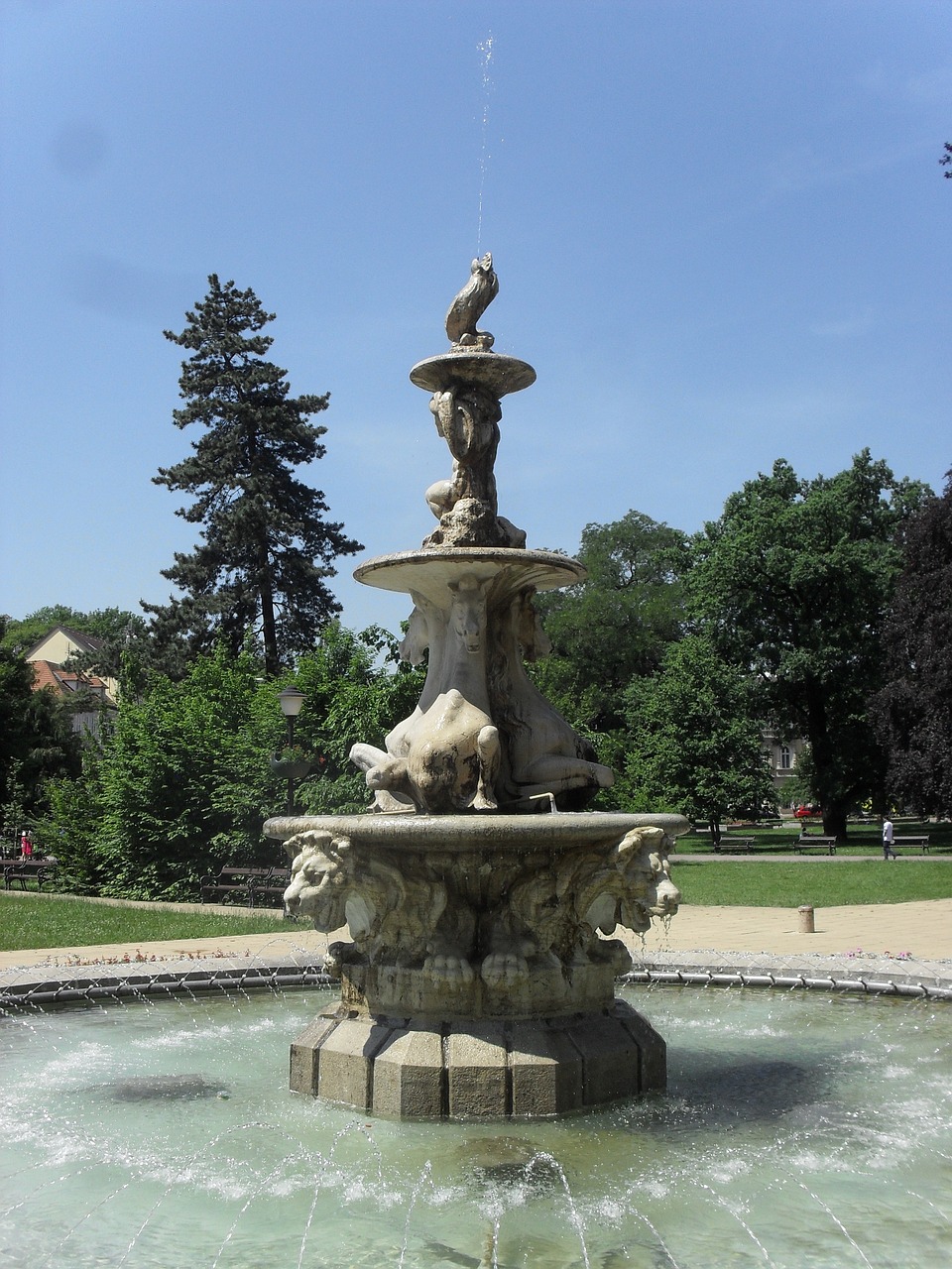 teplice fountain architecture free photo