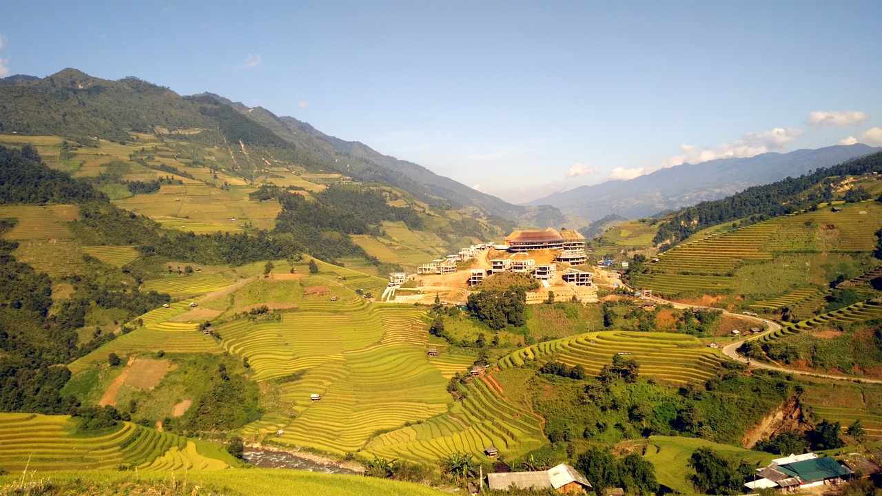 terraces  travel  visit free photo