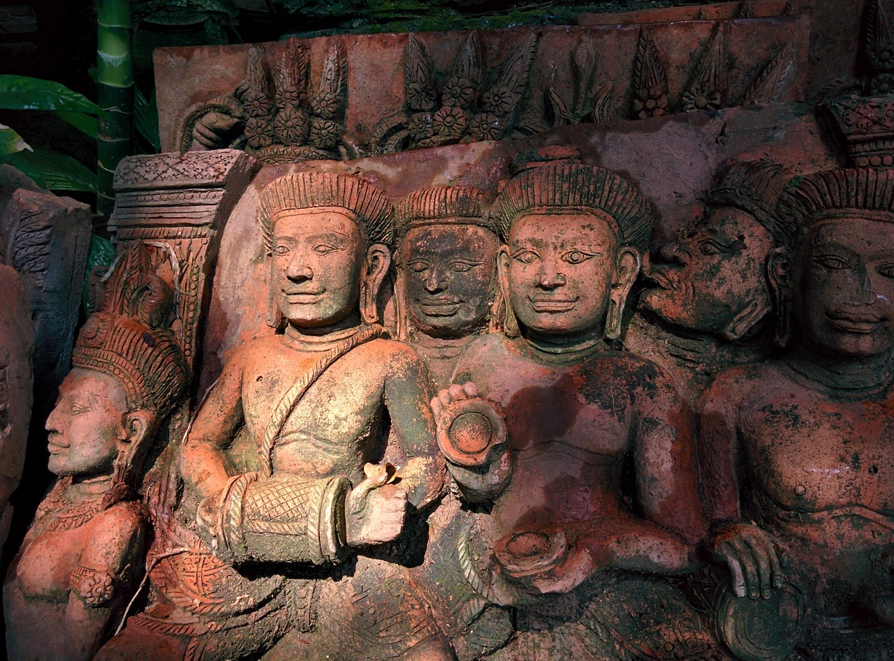 terracotta thailand statue free photo