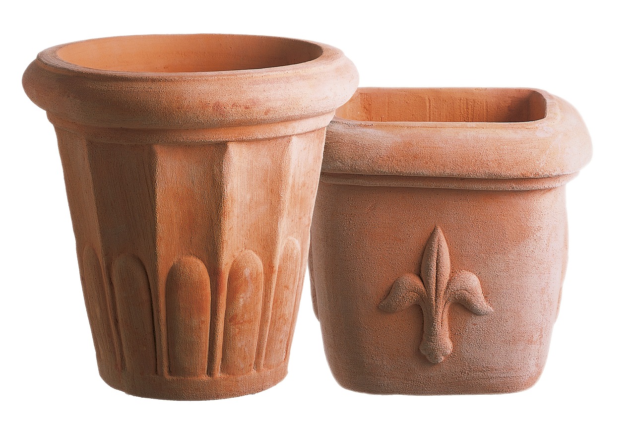 terracotta pots flower pots free photo
