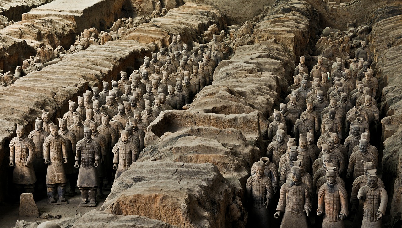 terracotta army china xi'an free photo