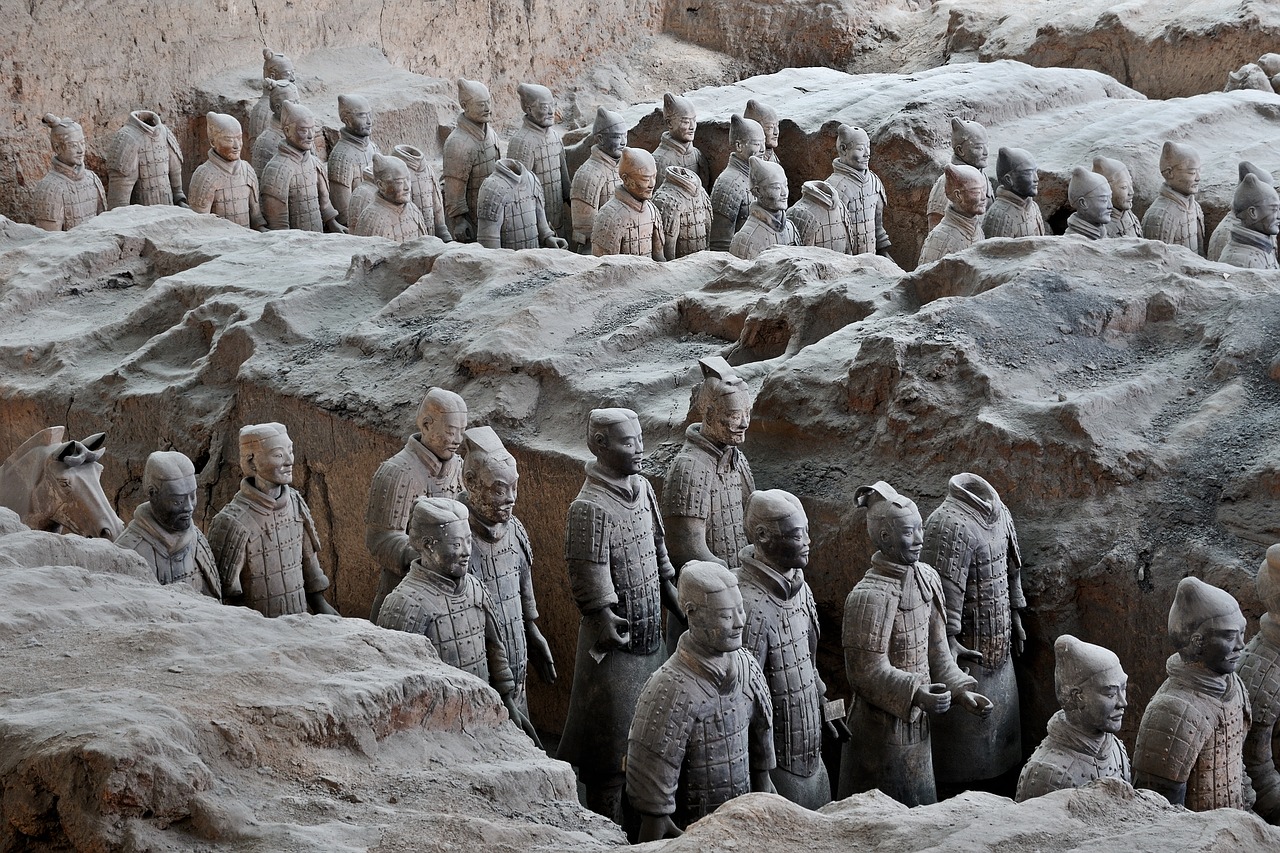 terracotta army china xi'an free photo