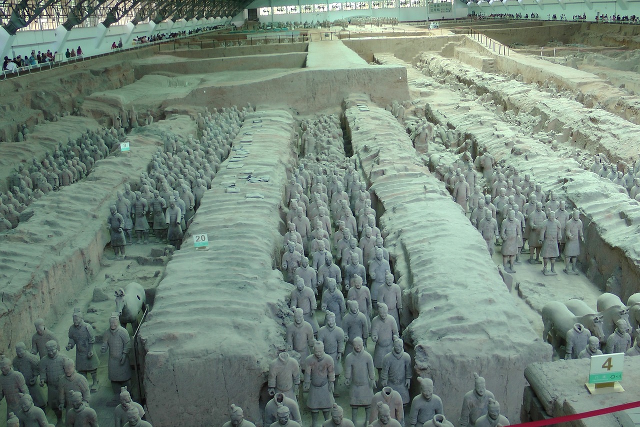 terracotta warriors china ancient free photo