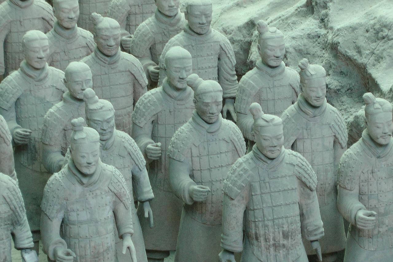 terracotta warriors china ancient free photo