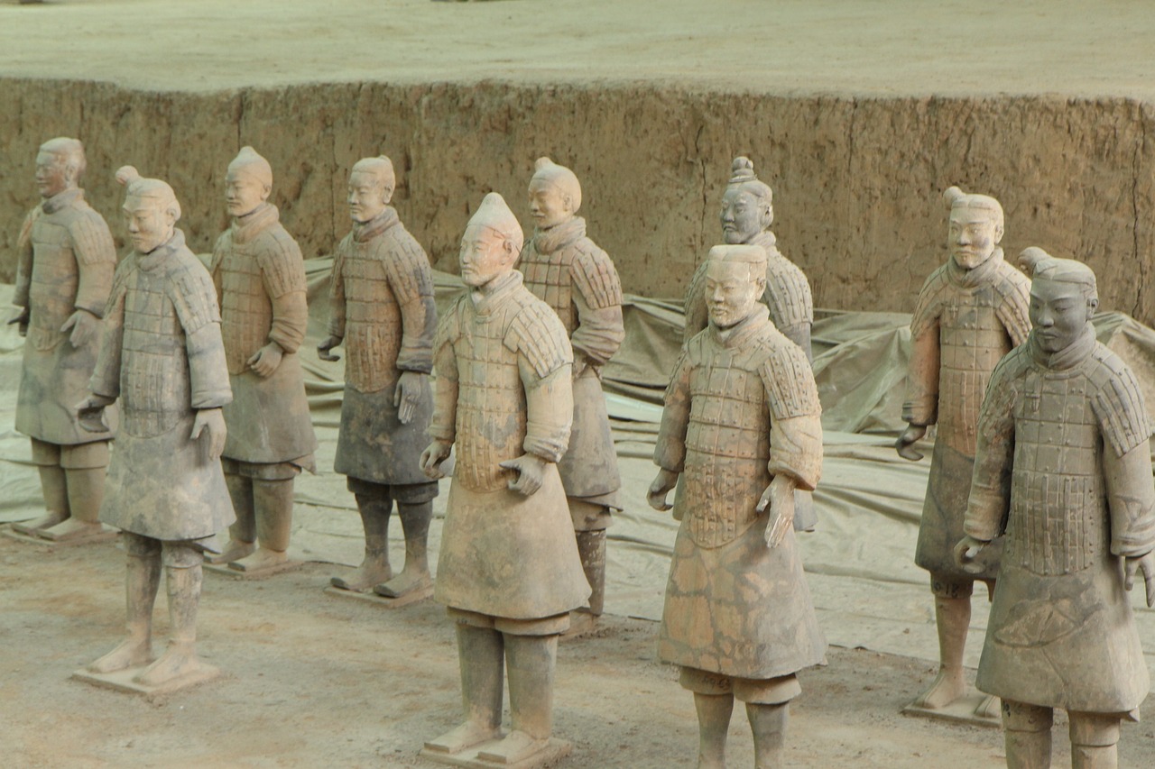 terracotta warriors xi'an china free photo