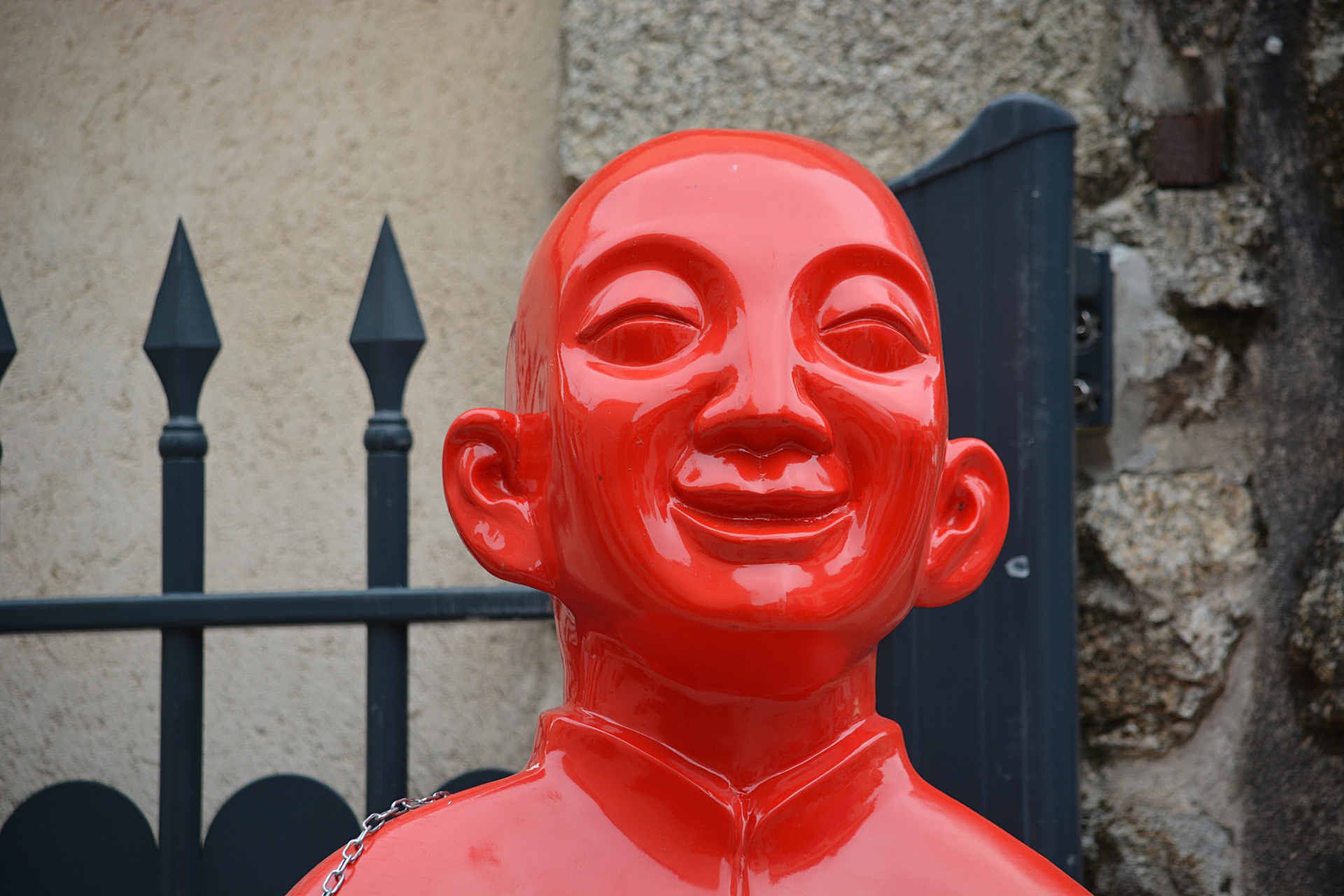head red head sculpture free photo