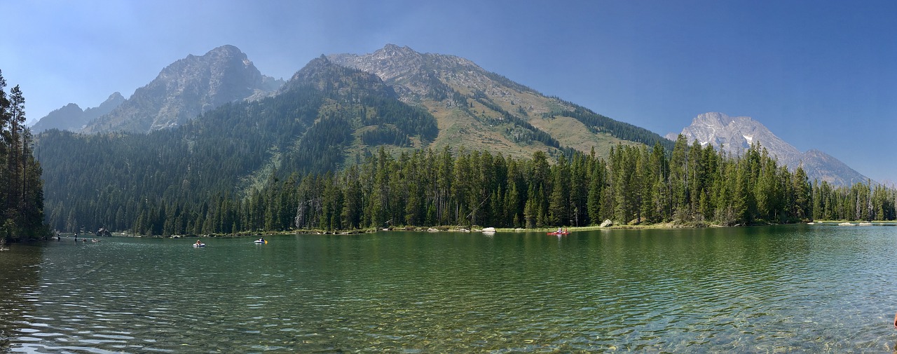 teton lake nature free photo