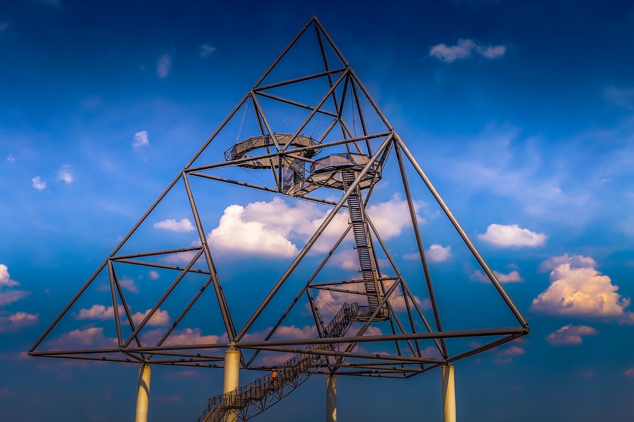 tetraeder  structure  architecture free photo