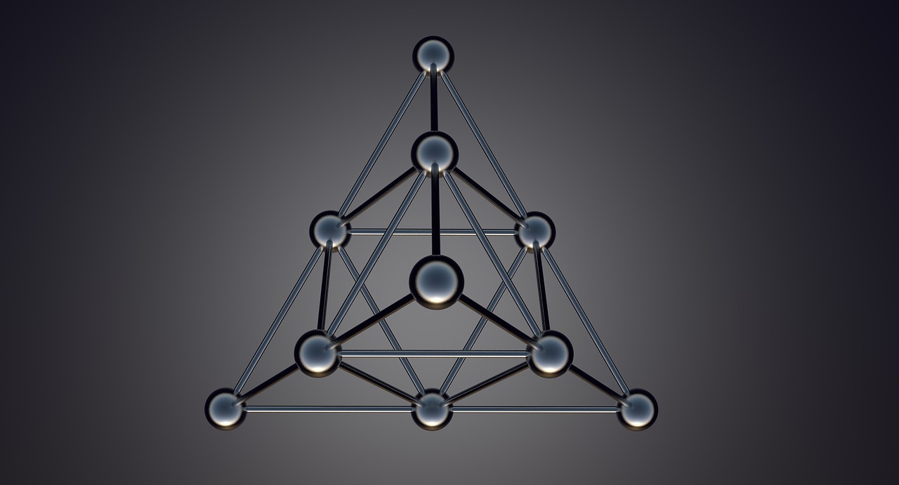 tetrahedron atoms models free photo
