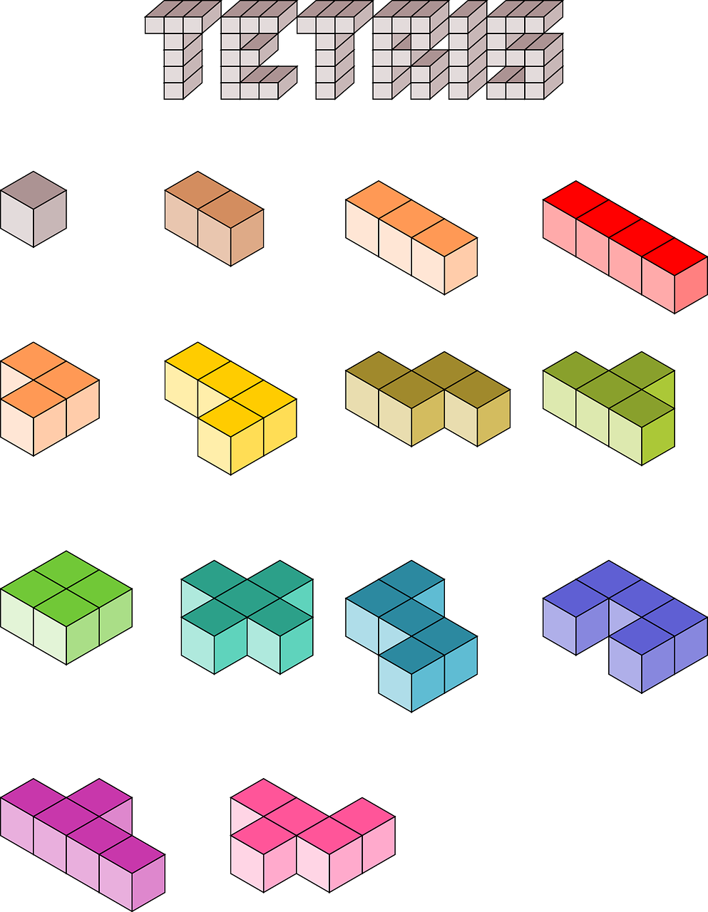 tetris computer game building blocks free photo