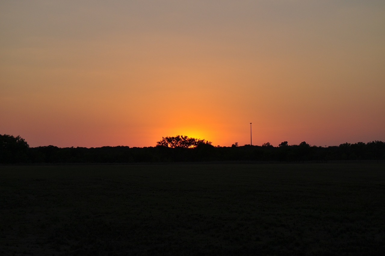 texas sunset sky free photo