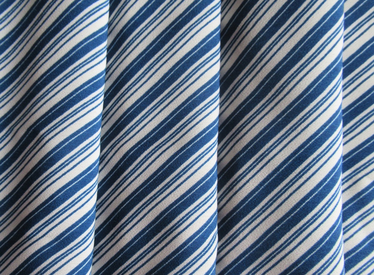 textile striped blue free photo