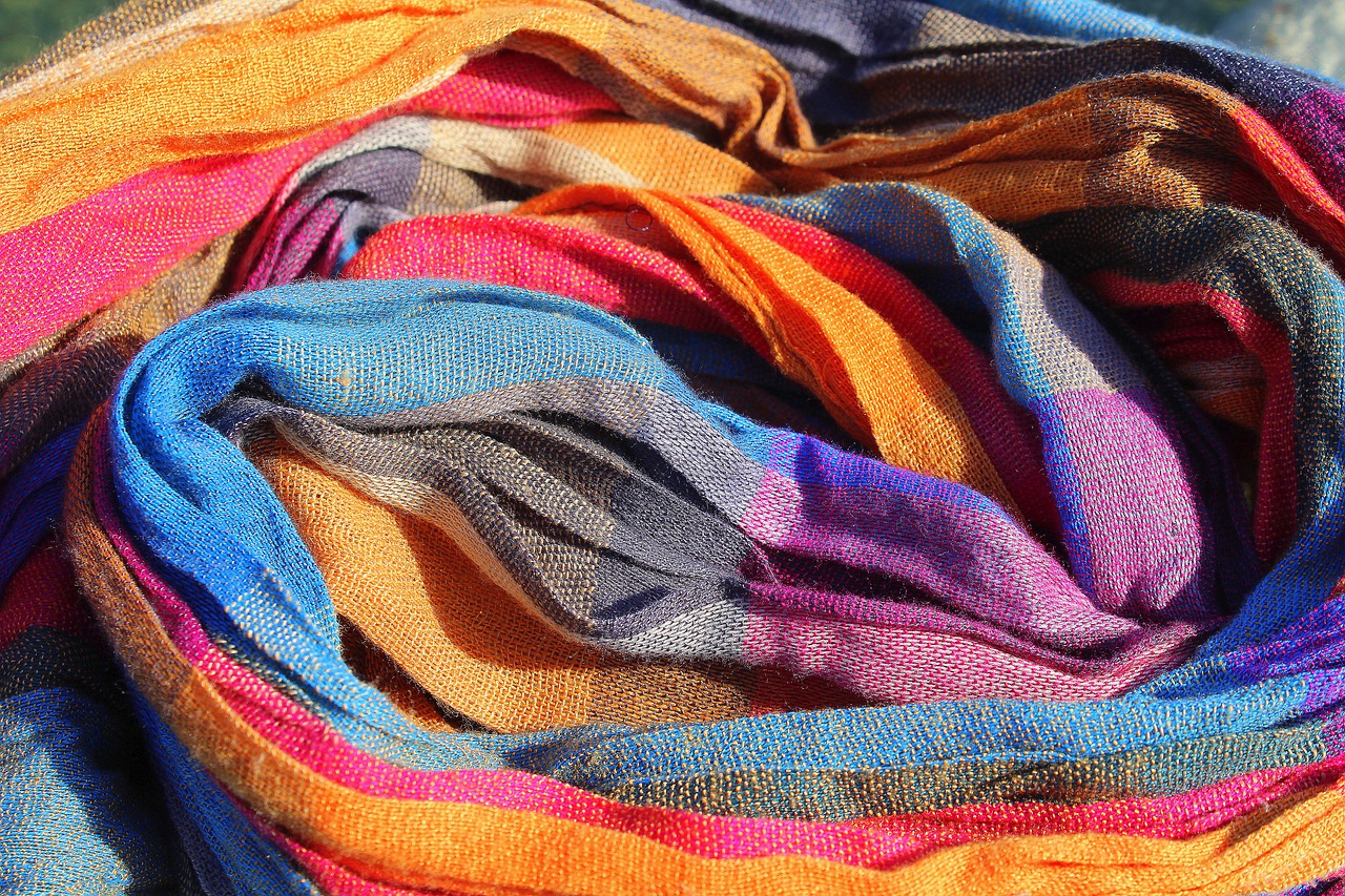 textile  scarf  web free photo