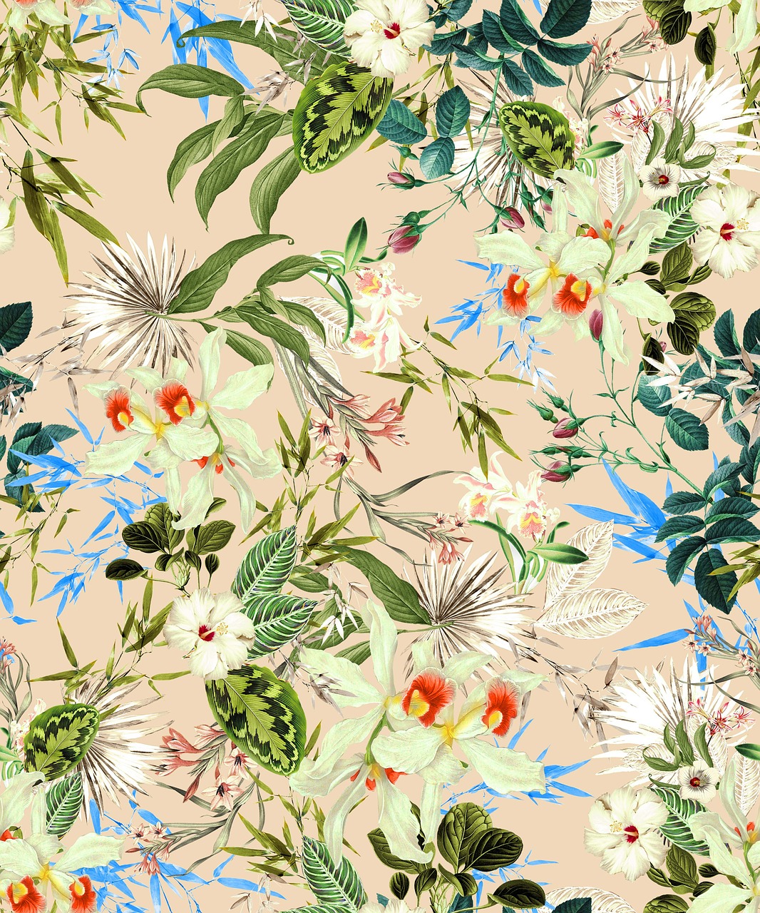 textile fabric tropical free photo