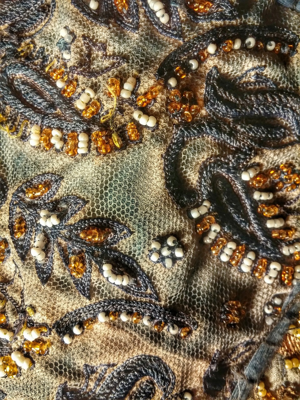 texture textile beads free photo