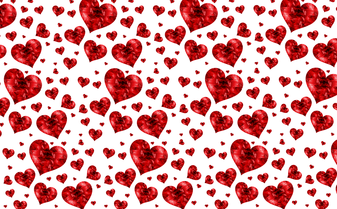 texture banner hearts free photo