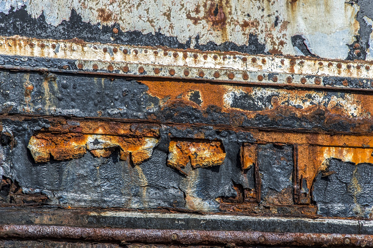 texture rust boat hull free photo