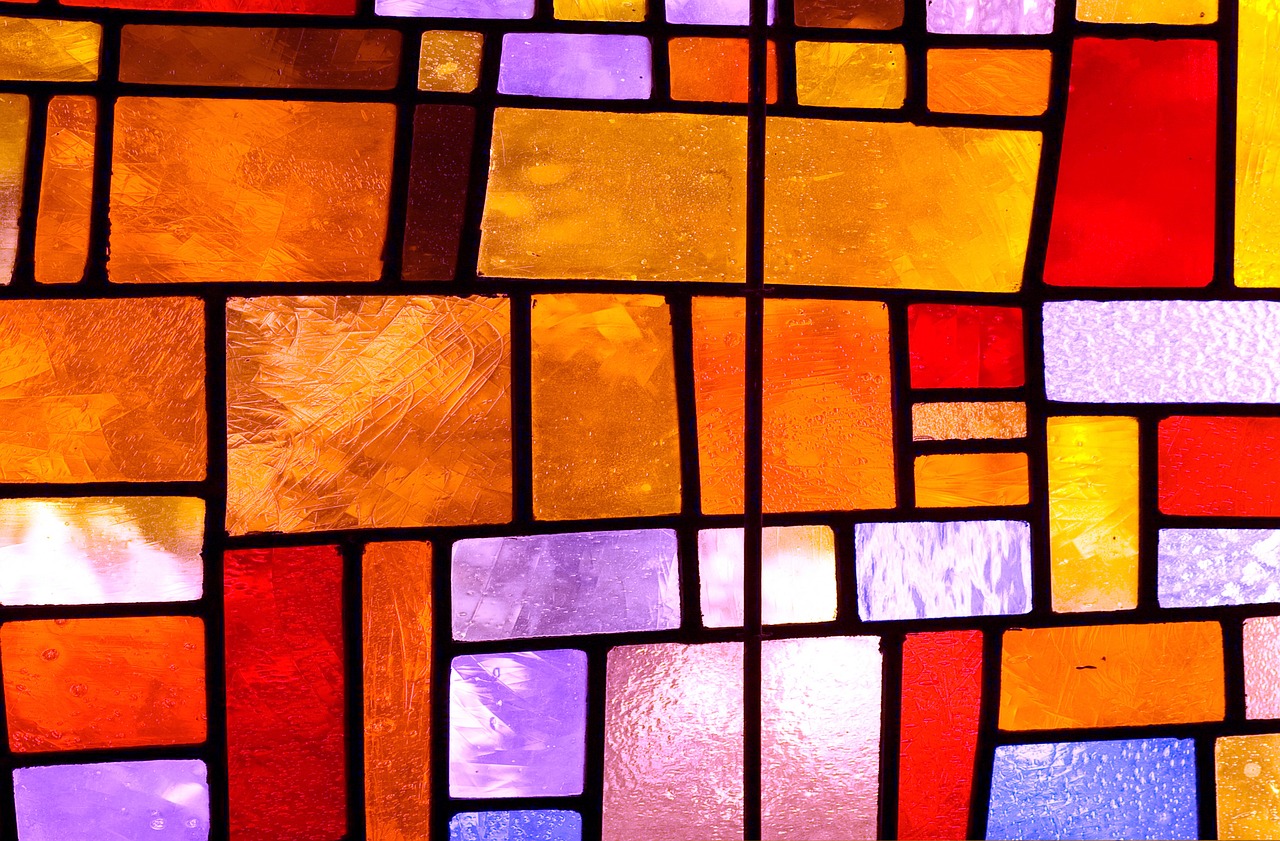 texture  stained glass windows  colorful free photo